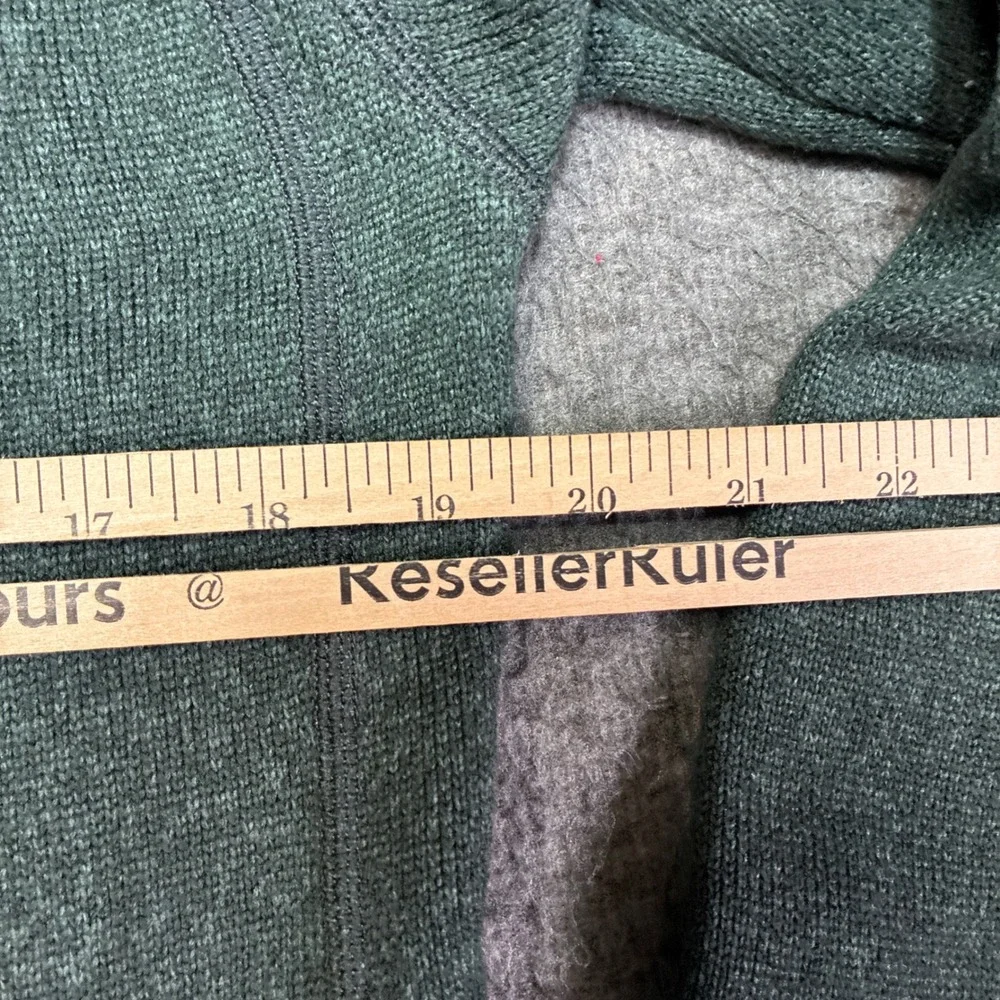 Patagonia Better Sweater Quarter Zip Mens Small Green Heathered Fleece Pullover‎